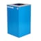 Alpine Industries Square Recycling Bin, 29 Gallons, Blue Can, Square Opening Lid, for Recycling ALP4450-KIT-BLU-S-RE - alternate 9